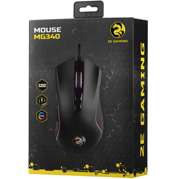 Мышка 2E MG340 RGB USB Black (2E-MG340UB) - изображение 5