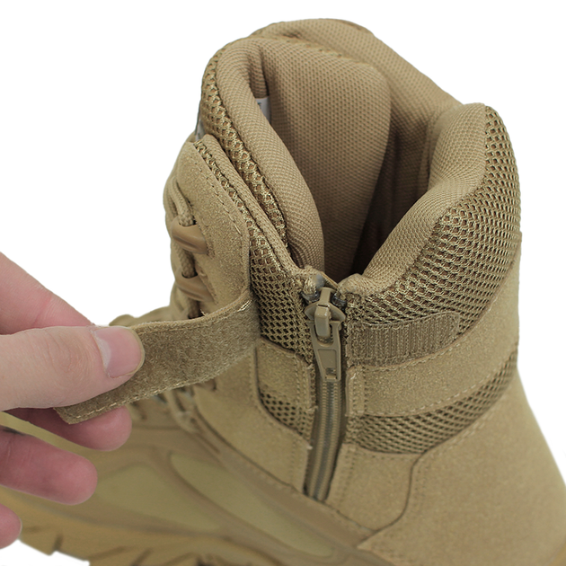 Тактичні черевики Lesko 6671 A533 Sand Khaki р.40 tactical армійське демісезонне взуття (маломерят) (OPT-20741) - Фото 4 Тактичні черевики Lesko 6671 A533 Sand Khaki р.40 tactical армійське демісезонне взуття (маломерят) (OPT-20741) - зображення 4