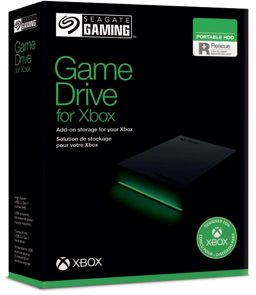 Жорсткий диск Seagate Game Drive for Xbox 2TB STKX2000400 2.5 USB 3.0 External Black - зображення 3
