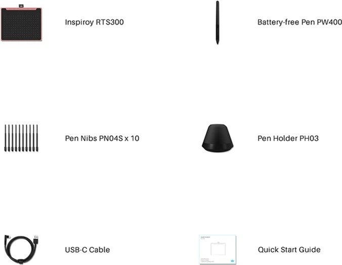 Графічний планшет Huion Inspiroy RTS-300 - зображення 3