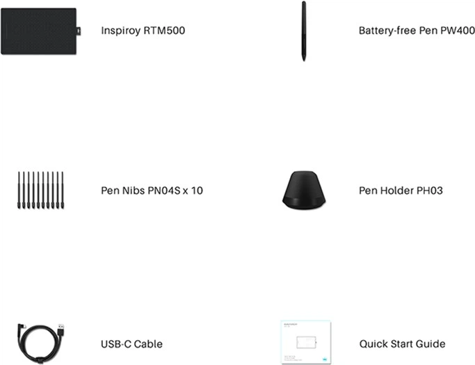 Tablet graficzny Huion Inspiroy RTM-500-B - obraz 4