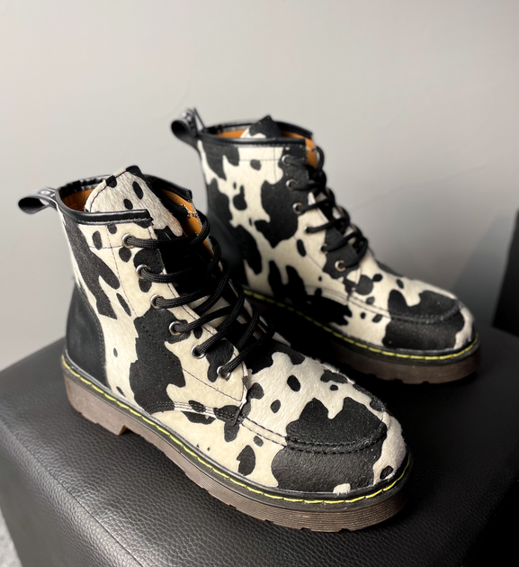Женские ботинки в принт коровы 38 Mod-Room OD10427