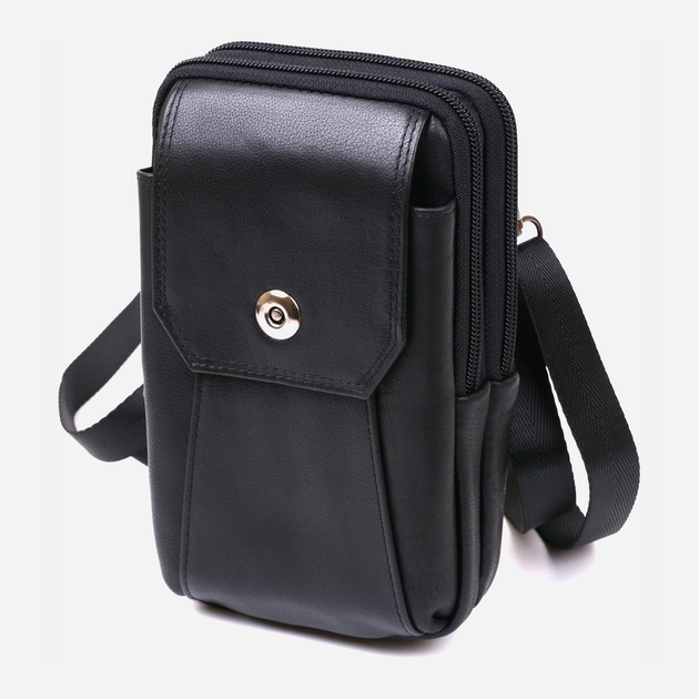 Сумка кросс-боди мужская кожаная Vintage leather-20480 Черная – в ...