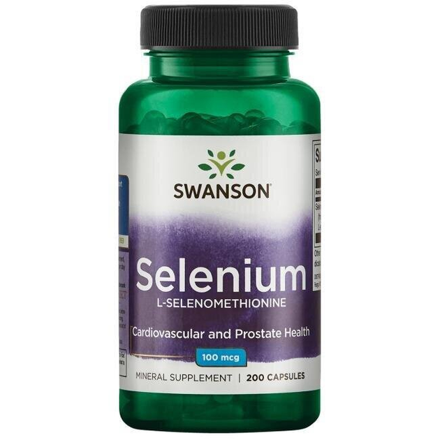 Селен L-Селенометионин Selenium Swanson 100 мкг 200 капсул (SW055 ...
