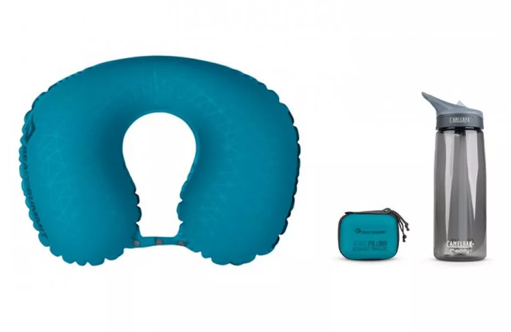Подушка надувная Sea To Summit Aeros Ultralight Pillow Traveller Aqua 11х39х29 см (STS APILULYHAAQ) - изображение 2