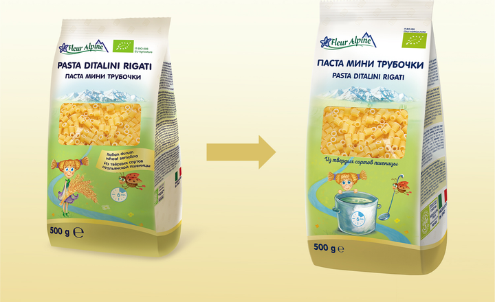 Макарони Fleur Alpine Міні Трубочки 500 г (8007290000057) - зображення 4