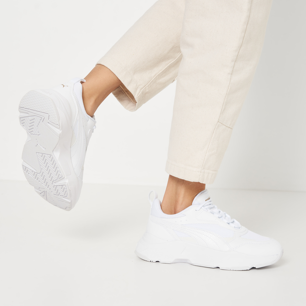 Жіночі кросівки Puma Cassia 38464701 38.5 (5.5) 24.5 см Puma White-Puma White-Puma Team Gold (4064536228723) - зображення 2