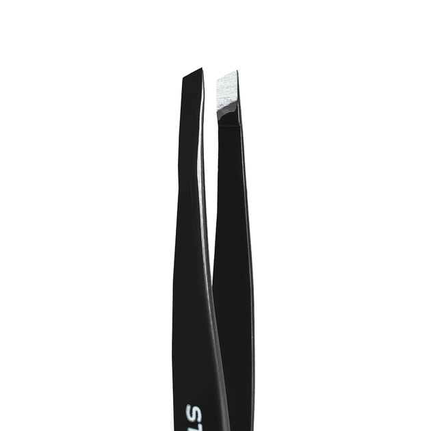 Пинцет для бровей Staleks Expert 11 Type 4B узкие скошенные кромки - изображение 2