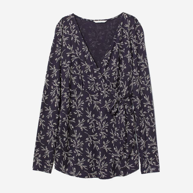Акція на Блузка для вагітних жіноча H&M 6544078abr XS Темно-синя від Rozetka