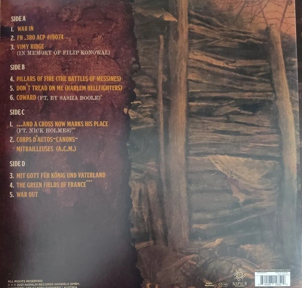 1914 – Where Fear and Weapons Meet (2LP, Austria) - Фото 2 1914 – Where Fear and Weapons Meet (2LP, Austria) - изображение 2