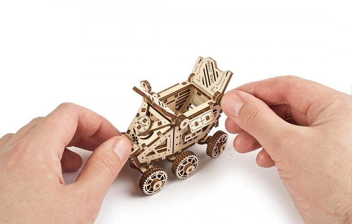 Механический деревянный 3D пазл Ugears Марсобагги из фанеры (70134) - изображение 6