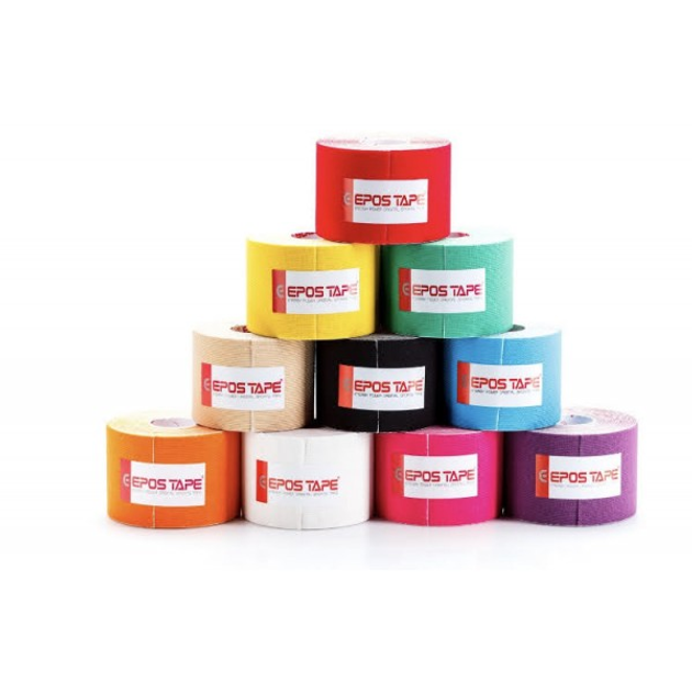 Кинезиологический тейп EPOS RAYON TAPE 5 м, (голубой) из вискозы, Гипоаллергенный Акриловый (КТ-20) - изображение 4