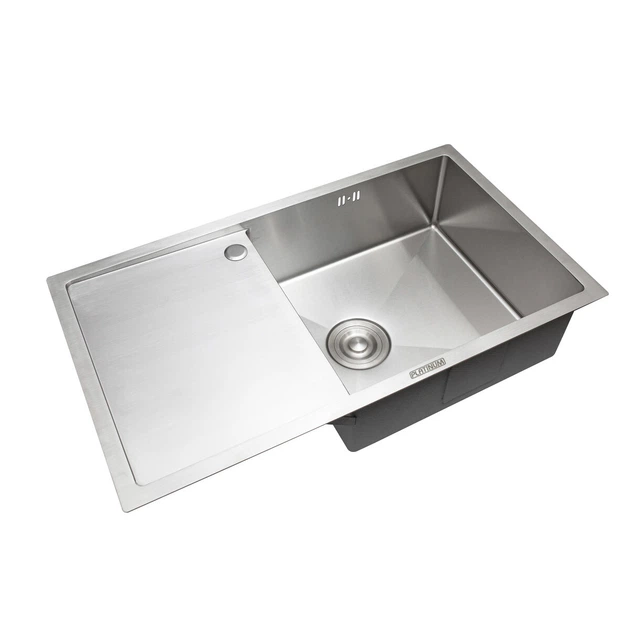 Кухонная мойка Platinum Handmade Н7844/200 R (с креплением и отверстием ...