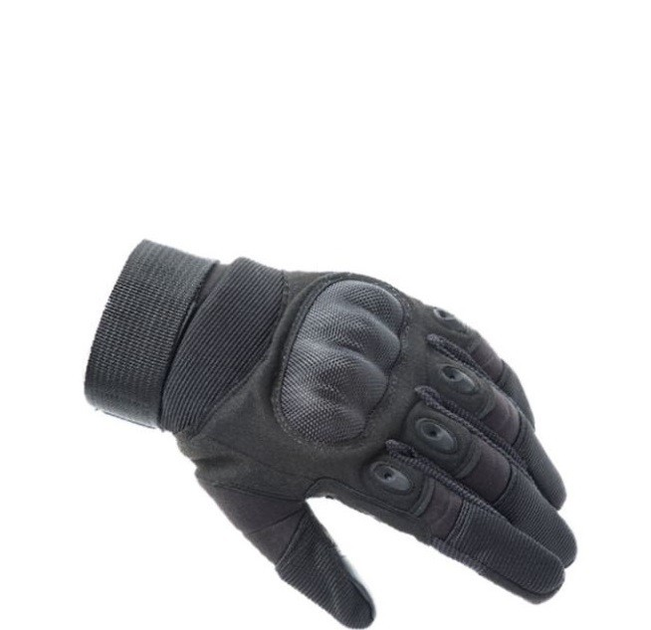 Закриті тактичні рукавички мото, вело повний палець (671629714) Чорний M - зображення 1