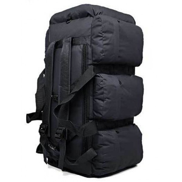 Сумка-рюкзак тактична містка xs-90l3, 90 л. Black для подорожей і походів - зображення 1