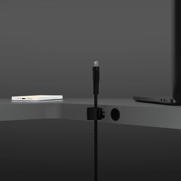 Кабель Belkin BRAIDED SILICONE USB-A — Lightning 1 м Black (CAA010bt1MBK) - Фото 12 Кабель Belkin BRAIDED SILICONE USB-A — Lightning 1 м Black (CAA010bt1MBK) - зображення 12