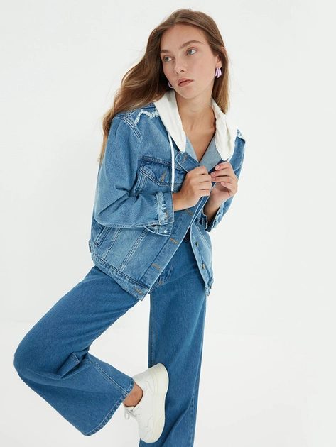 Куртка джинсовая Trendyol TWOSS20CE0145 XS Blue (8682165528814) 