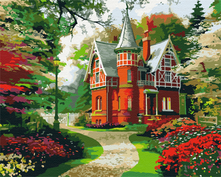 Картина по номерам Brushme Сказочный домик 40 х 50 см (BS51613) - Фото 1 Картина по номерам Brushme Сказочный домик 40 х 50 см (BS51613) - изображение 1
