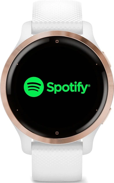 Спортивний годинник Garmin Venu 2S Rose Gold Bezel with White Case and Silicone Band (010-02429-13) - зображення 7