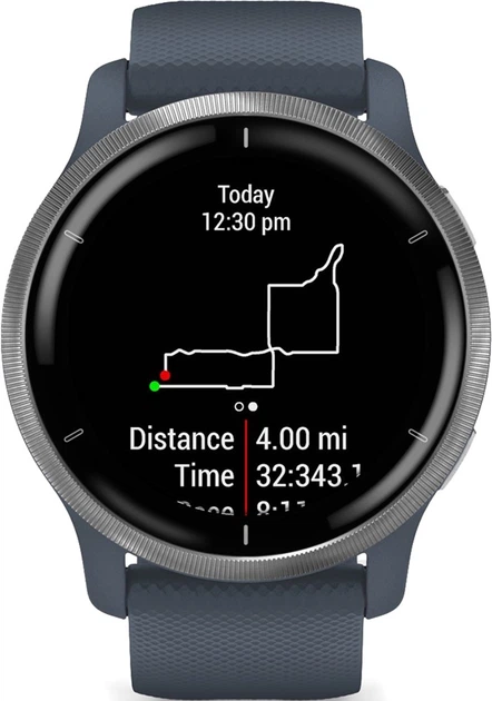 Смарт-годинник Garmin Venu 2 Silver Bezel with Granite Blue Case and Silicone Band (010-02430-10) - зображення 7