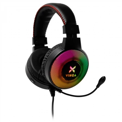 Навушники Vinga HSCU-100 Gaming LED Black (HSCU-100) - Фото 2 Навушники Vinga HSCU-100 Gaming LED Black (HSCU-100) - зображення 2