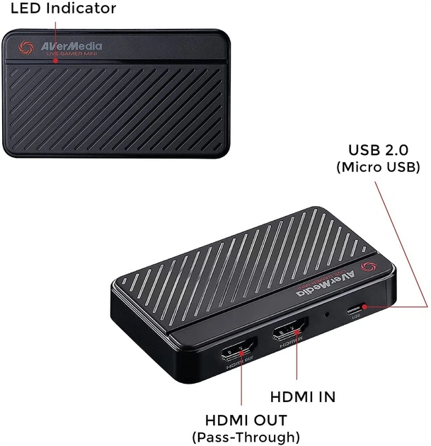 Устройство захвата видео AVERMEDIA Live Gamer Mini GC311 Black