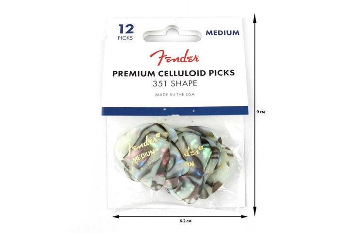 Набір медіаторів Fender 351 PREMIUM CELLULOID ABALONE MEDIUM - Фото 3 Набір медіаторів Fender 351 PREMIUM CELLULOID ABALONE MEDIUM - зображення 3