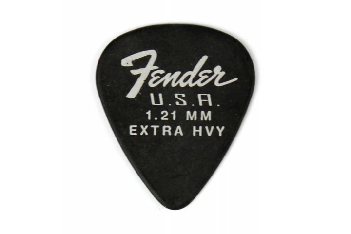 Набор медиаторов Fender 351 DURA-TONE 1.21 12-PACK, BLACK - изображение 2