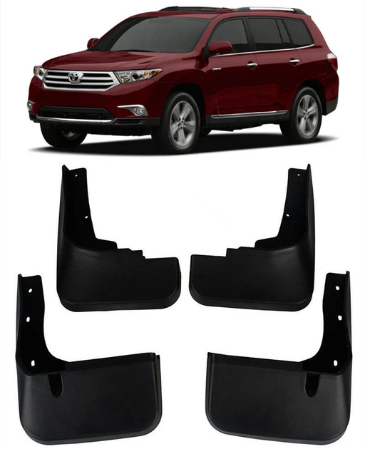 Брызговики Toyota Highlander 2010-2013, (4шт.) Xukey - изображение 2