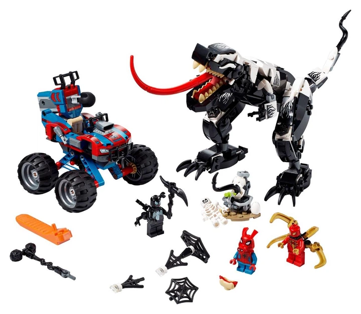 るる Lego Super Heroes Человек-Паук: Засада на веномозавра 76151