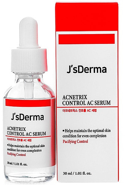 Сыворотка для проблемной кожи с цинком и ниацинамидом JsDerma Acnetrix ...