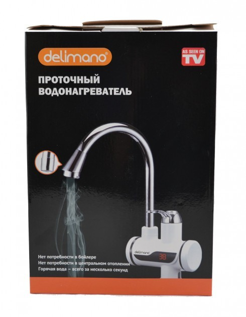 Электрический кран водонагреватель с LCD экраном Delimano (бойлер, нагреватель воды Делимано) - изображение 4