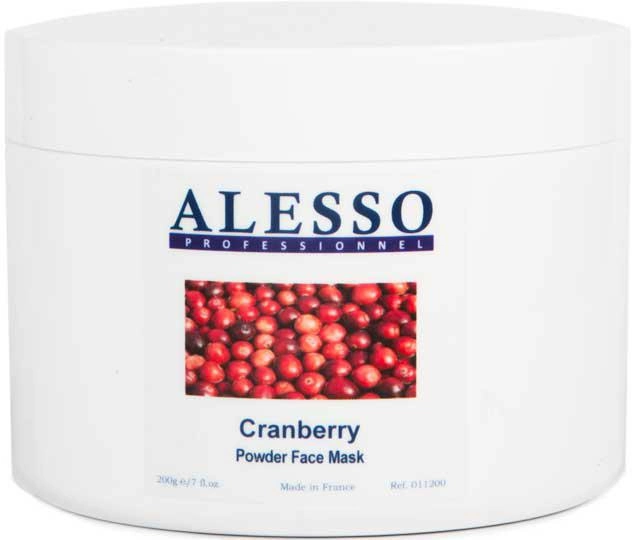Порошкова маска для обличчя Alesso Mask Cranberry Журавлина омолоджувальна 200 г (3273629011437)
