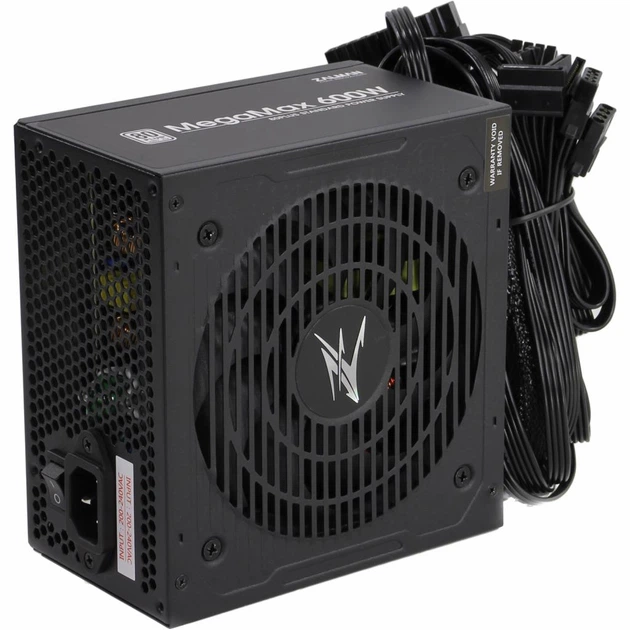 Блок питания Megamax (600W), 83%, 80+ White, 120мм, 1xMB 24pin(20+4), 2xCPU (8pin+4pin) 4xM Zalman (2000003307937) - Фото 5 Блок питания Megamax (600W), 83%, 80+ White, 120мм, 1xMB 24pin(20+4), 2xCPU (8pin+4pin) 4xM Zalman (2000003307937) - изображение 5