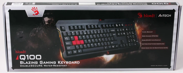 Клавиатура проводная Bloody Q100 USB (4711421914116) - изображение 6
