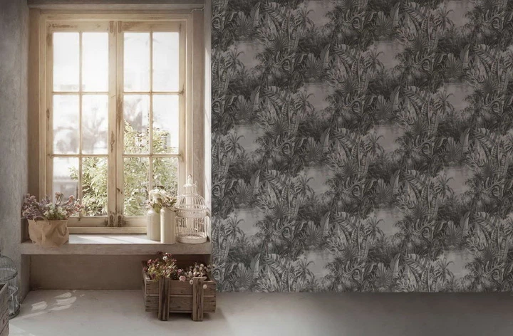Обои AS Creation My Home My Spa 38356-4 джунгли серые 0.53 x 10.05 м - изображение 6
