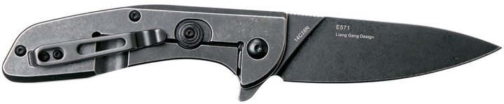 Карманный нож Real Steel E571 black stonewashed-7132 (E571-blstonewashed-7132) - изображение 2