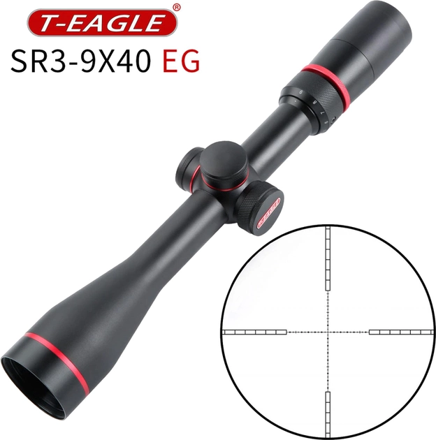 Оптичний приціл T-EAGLE SR 3-9х40 EG (SR 3-9X40 IR) - зображення 2