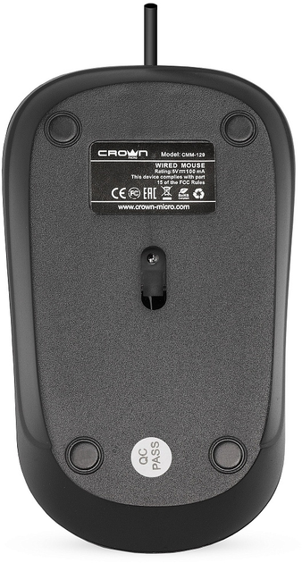 Мышь Crown Micro CMM-129 USB Black (6970963386982) - изображение 3