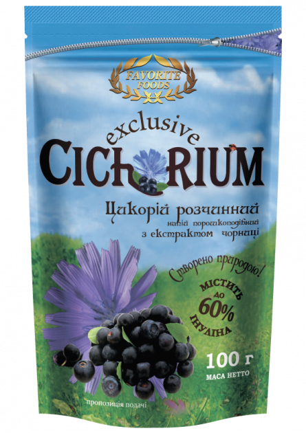 Набор цикорий растворимый FAVORITE FOODS порошкообразный с черникой и шиповником 10шт * 100 г. - изображение 3