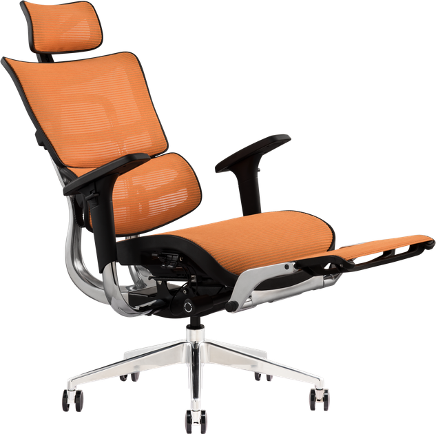 Офисное эргономичное кресло GT Racer X-802L Orange (W-23) - Фото 7 Офисное эргономичное кресло GT Racer X-802L Orange (W-23) - изображение 7
