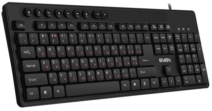 Клавіатура дротова Sven KB-C3060 USB (00600209) - зображення 2