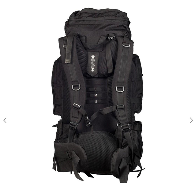 Тактичний туристичний каркасний похідний рюкзак Over Earth модель 615 на 80 літрів Black - зображення 2