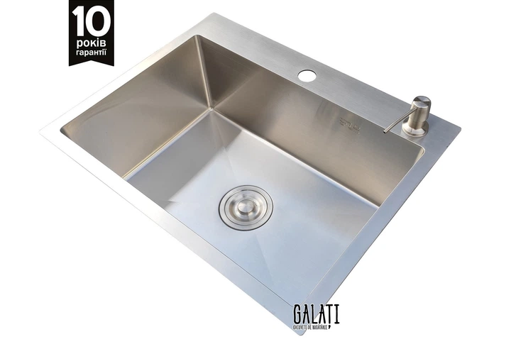 Кухонная мойка Galati Arta U-530N + корзина и дозатор - изображение 4