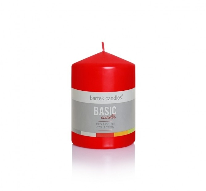 Свічка Bartek Candles класична циліндр 70*100 червона - изображение 1