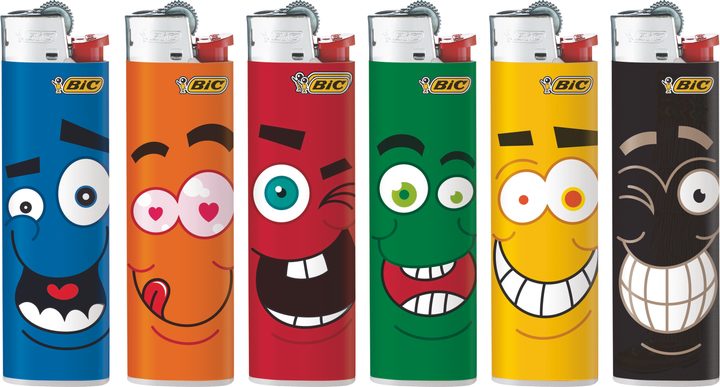 Зажигалка BIC J23 Slim 50 шт Смайл (3086126795669) – фото, отзывы ...