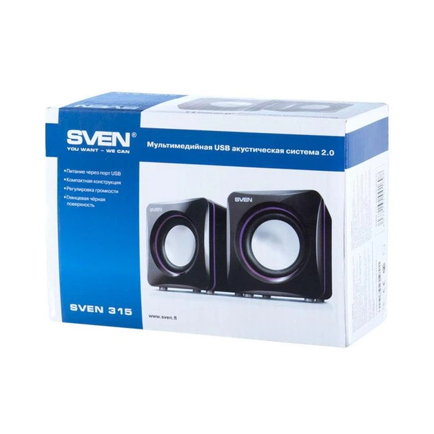 Акустическая система Sven 315 Black - Фото 3 Акустическая система Sven 315 Black - изображение 3