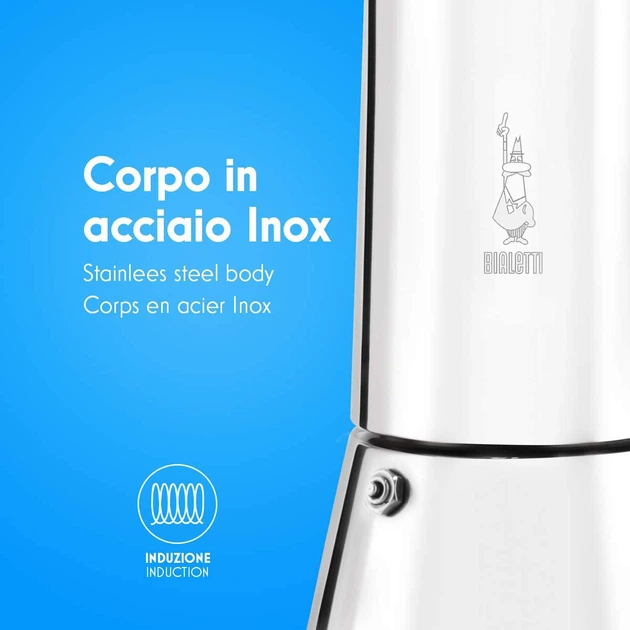 Kawiarka Bialetti New Venus Induction na 4 filiżanki 170 ml srebrzysta (0007254) - obraz 4