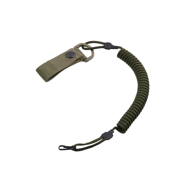 Тренчик карабин шнур страховочный витой для пистолета паракорд олива 972 MS - изображение 1