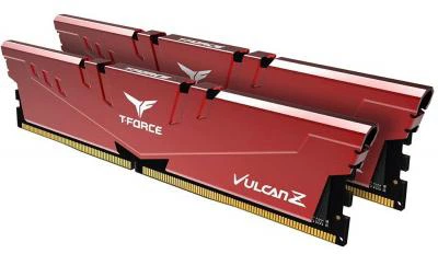 Оперативная память Team T-Force Vulcan Z DDR4-3000 16384MB PC-24000 (Kit of 2x8192) Red (TLZRD416G3000HC16CDC01) - изображение 3